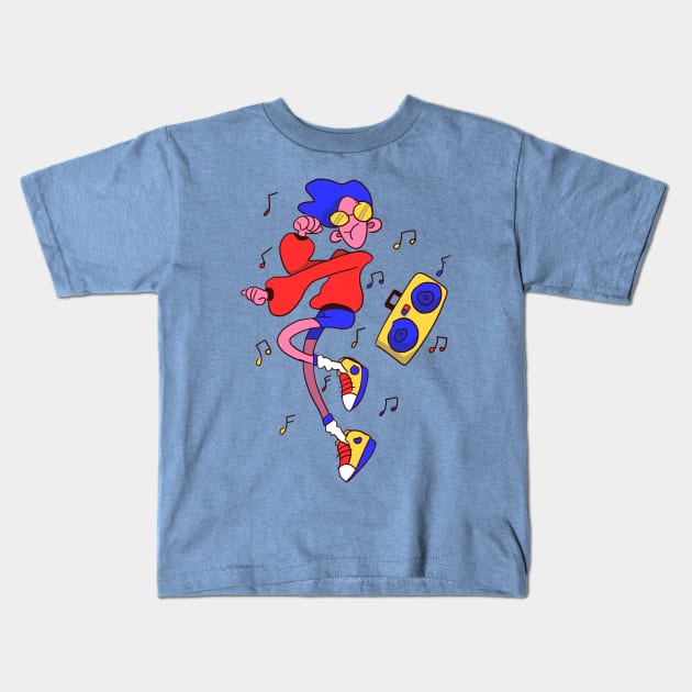 Boogie-man Kids T-Shirt by oatdog